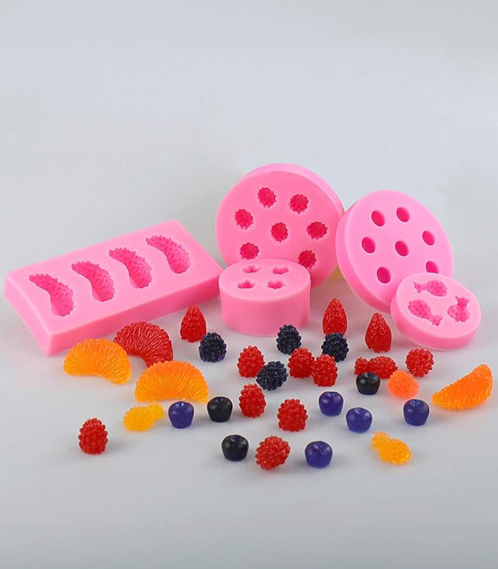 Mini Fruit-shaped Silicone Mould (5 Piece)