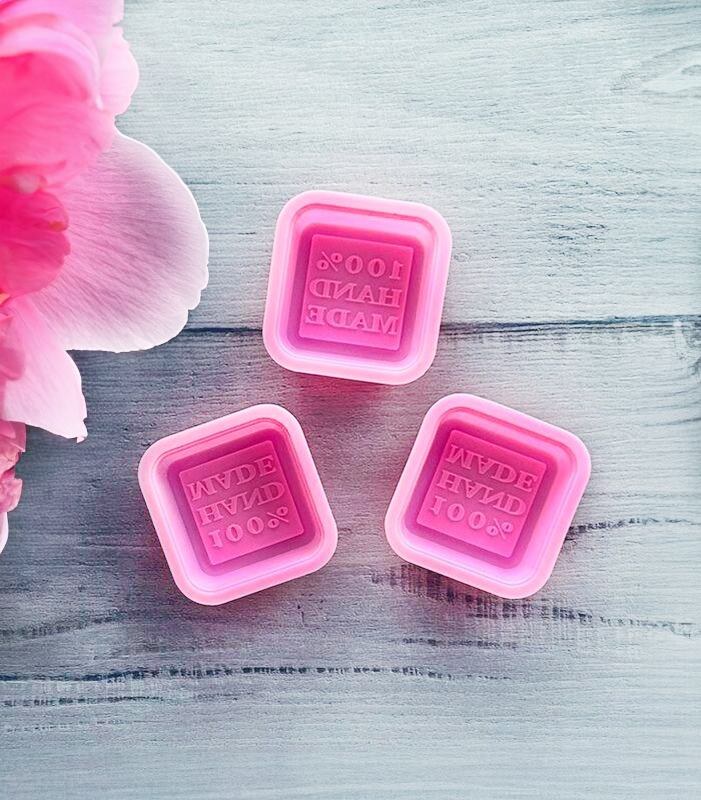 “100% Handmade” Silicone Soap Mould