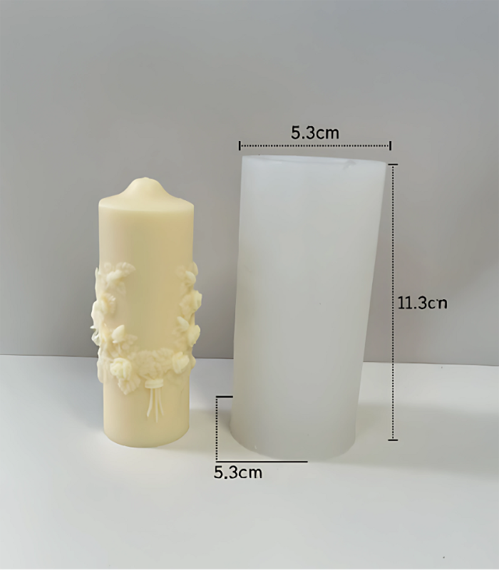 Silicone Mould - Carved Cylinder