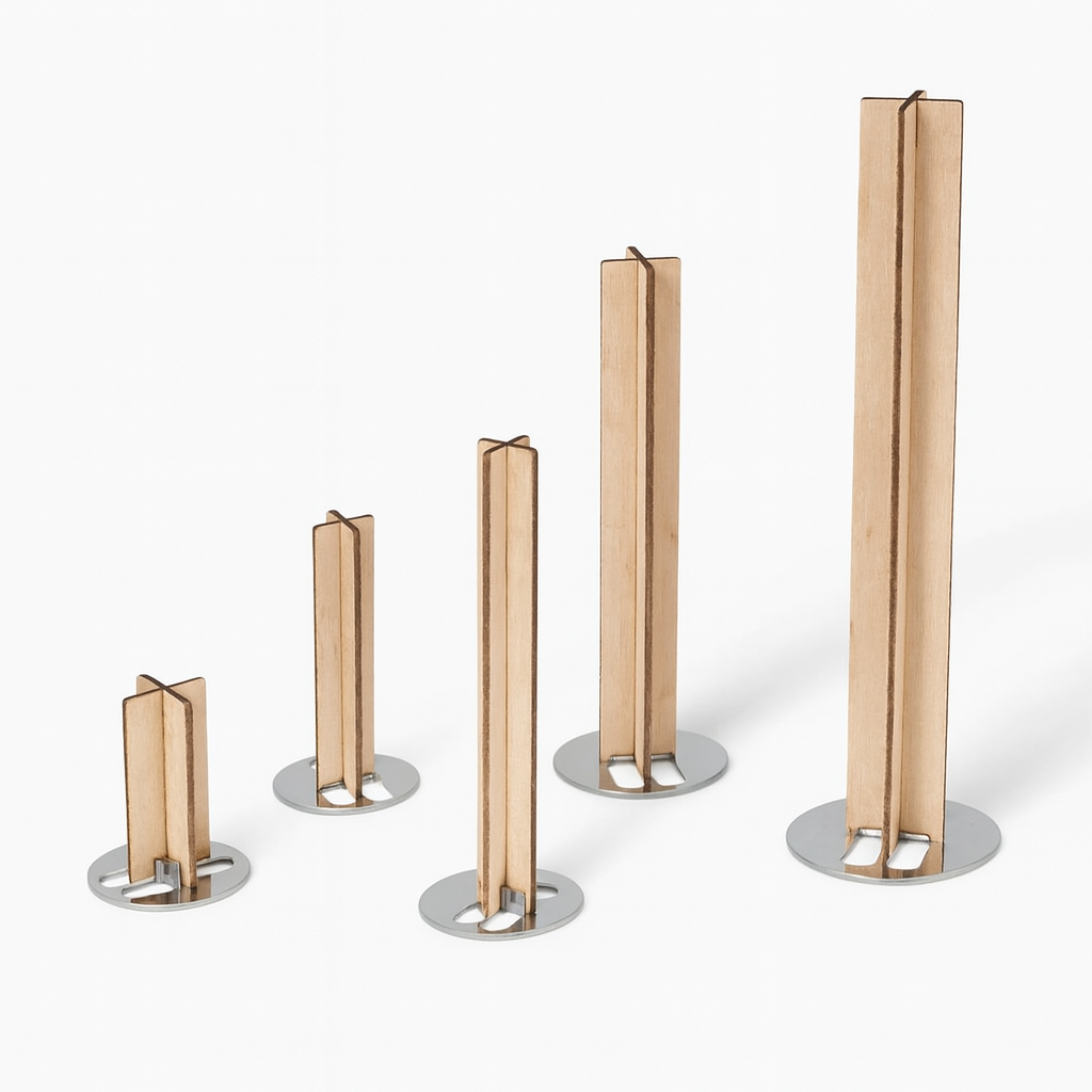 Wooden Candle Wick Cross Type