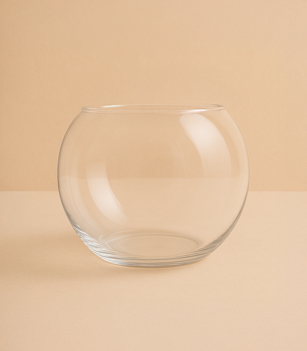 Glass Fish Bowl - Candle Jar