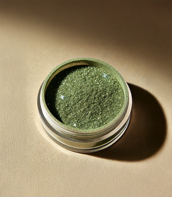 Green Mica Powder (Olive Vine Green) – Fresh & Vibrant – Refined Naturals