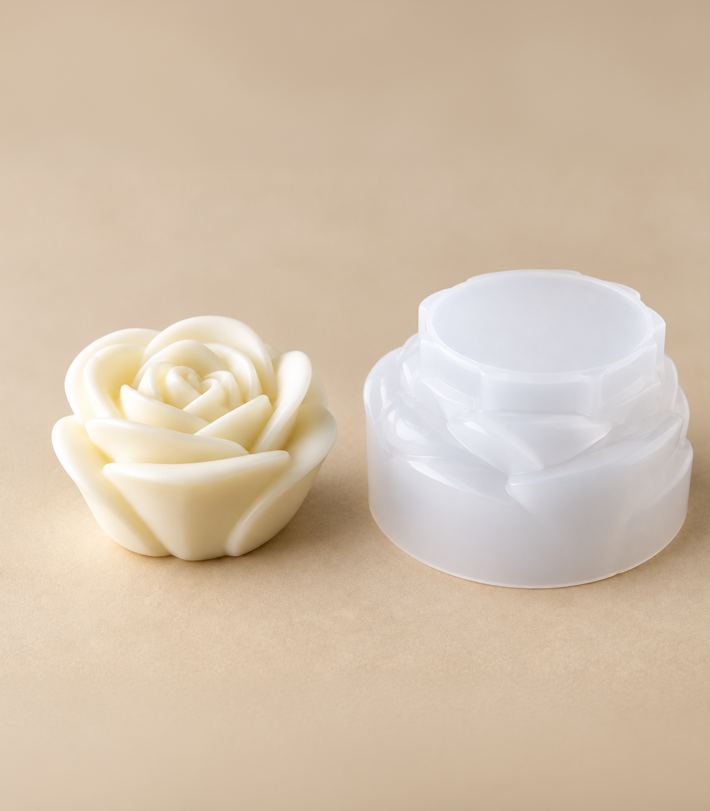 Silicone Candle Mould - Rose