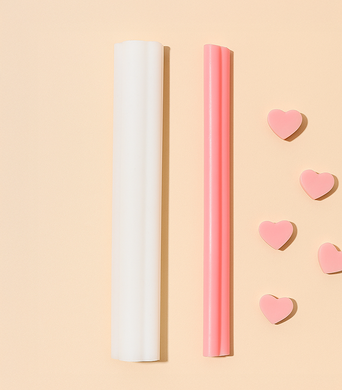 Silicone Soap Mould - Mini Heart Tube
