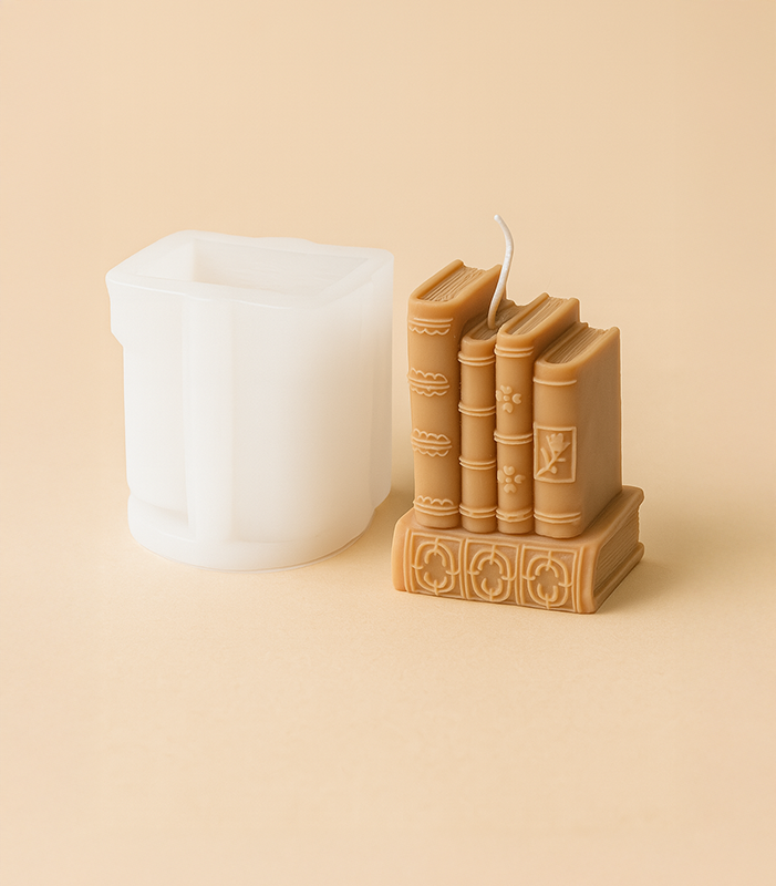 Silicone Mould - Vintage Book Frame