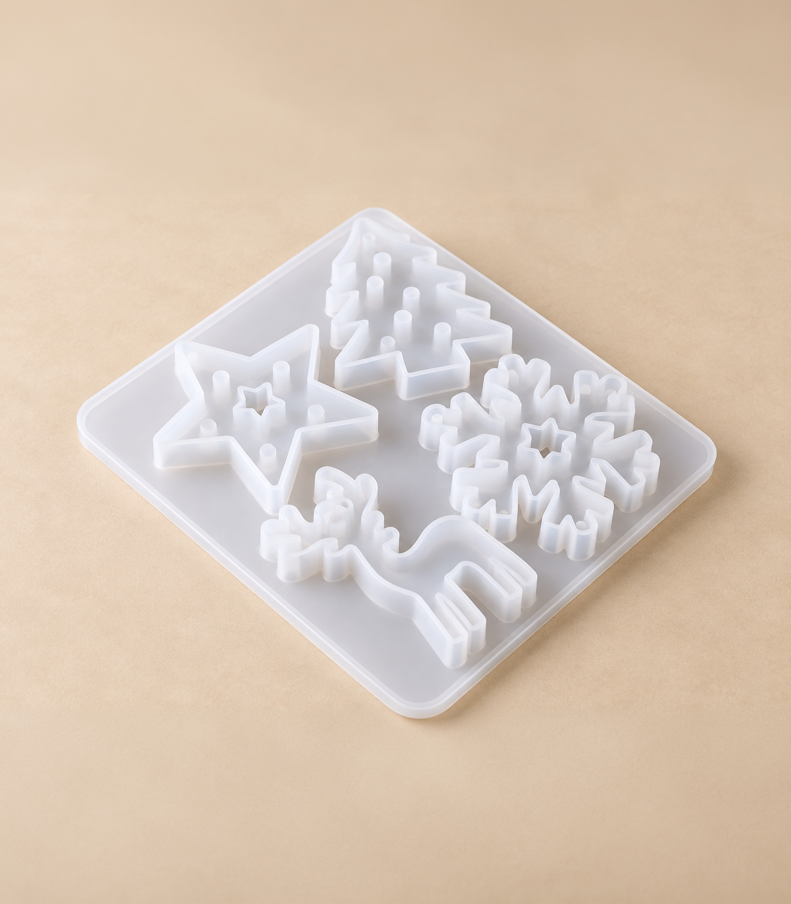 Silicone Mould – Christmas Ornaments (4 Cavity)
