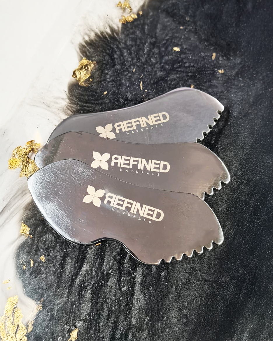 Gua Sha - Geared Stainless Steel