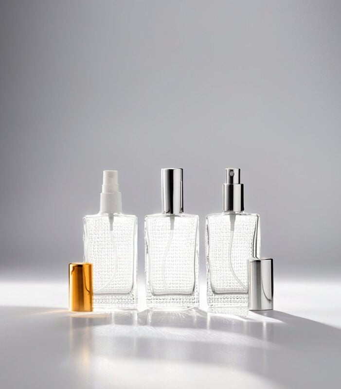 Perfume Bottle Riffled - Glass (100ml)